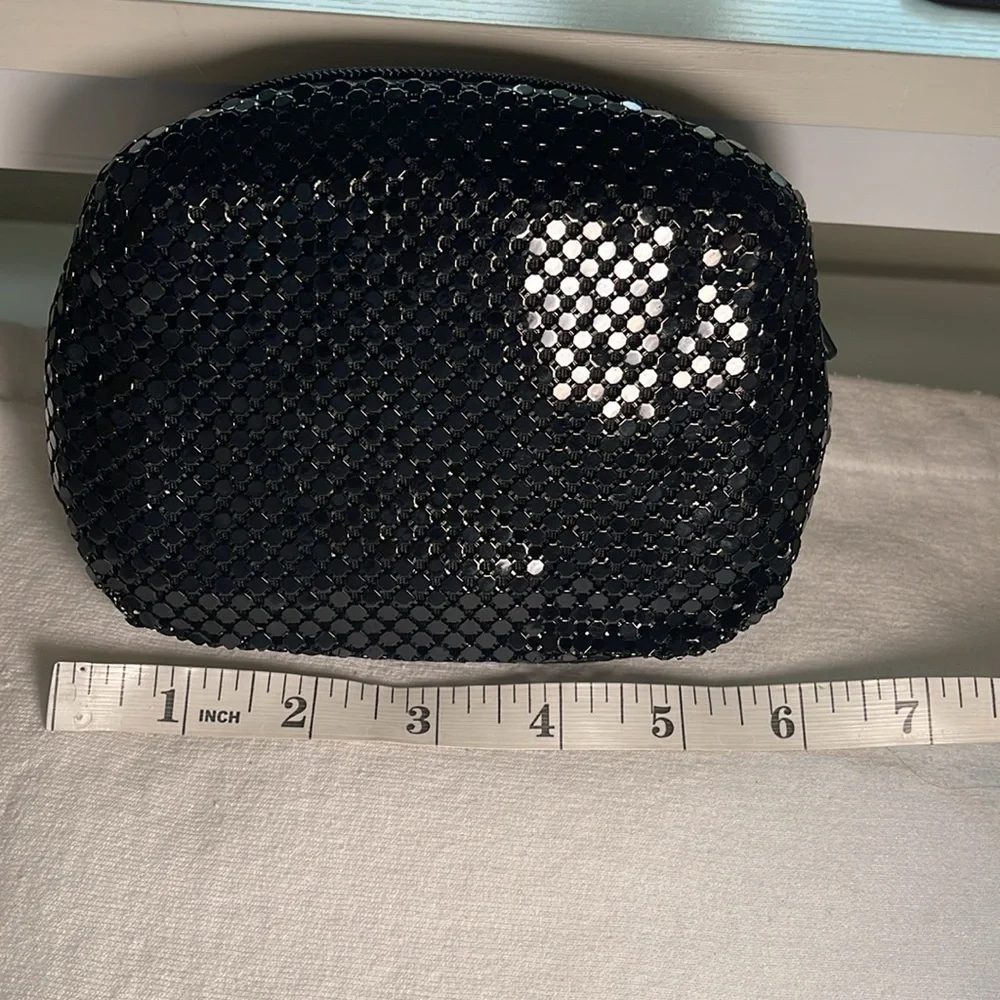 Vintage Black Mesh Wallet/Clutch